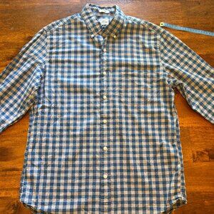 J.Crew Classic Fit Gingham Button-Down Shirt – Size Medium – Excellent Condition